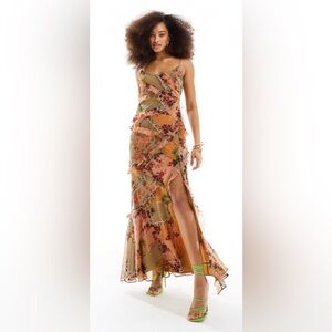ASOS Floral Patchwork Maxi Dress